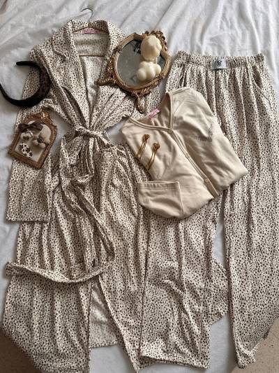 3pcs angles beige et gris