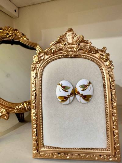 boucle resine papillon