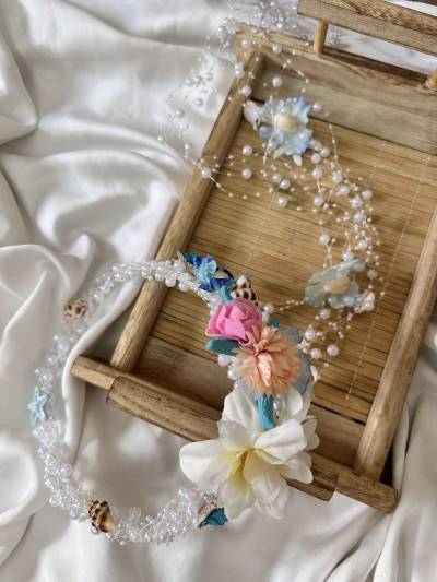 Accessoires cheuveux theme plage